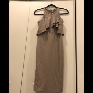 Asos Tan Halter Bodycon Dress